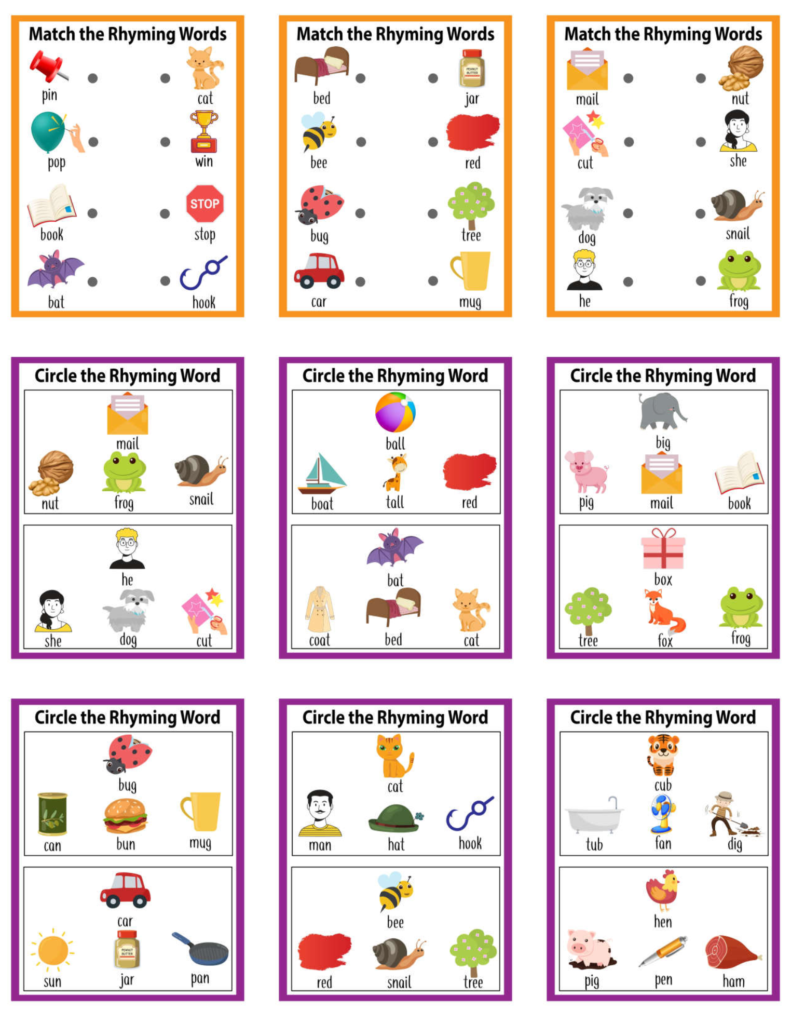 Rich Results on Google's SERP when searching for 'Rhyming Words Worksheet'