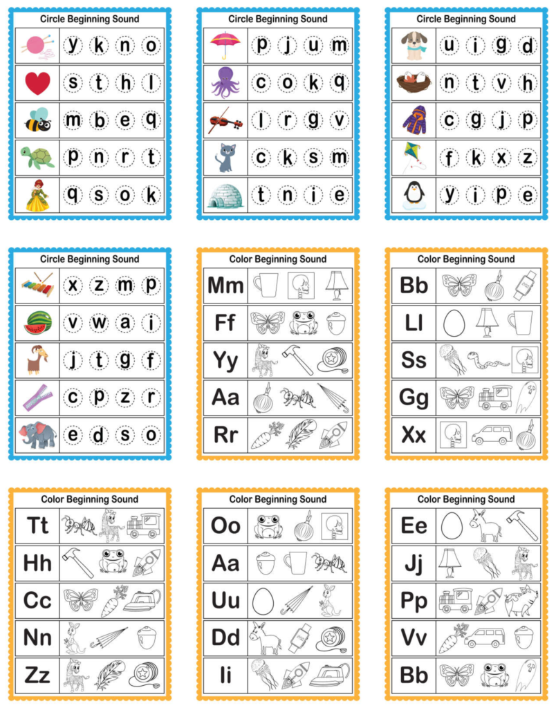 Rich Results on Google's SERP when searching for 'Beginning Sounds Worksheet'