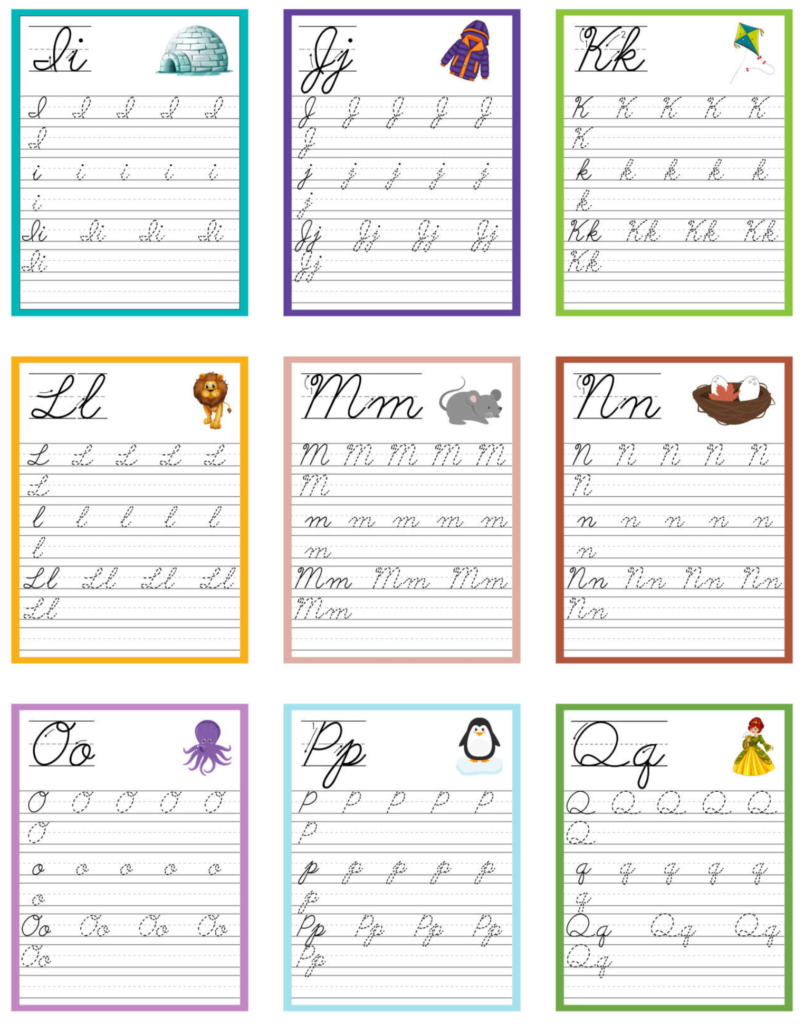 Rich Results on Google's SERP when searching for 'Cursive Alphabet Trace and Write Worksheet'
